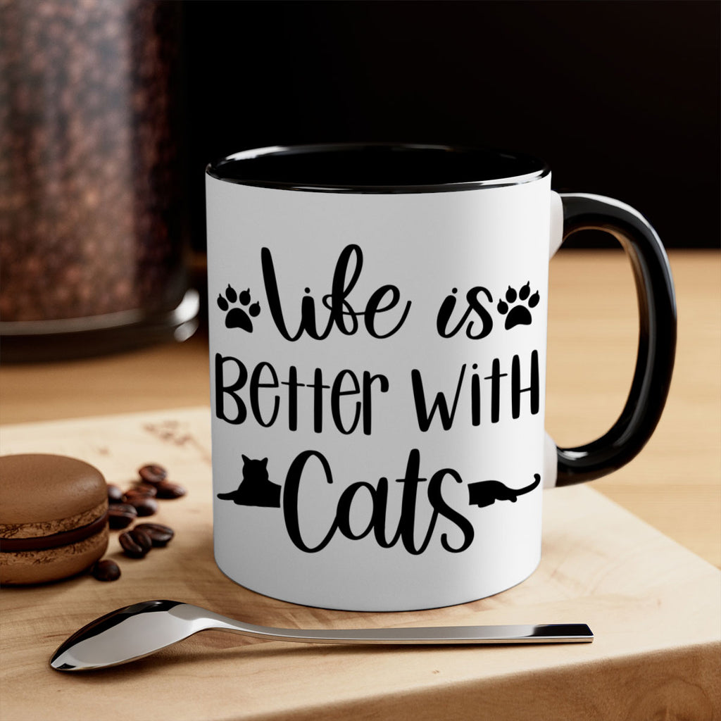 Life Is Better With A Cats Style 99#- cat-Mug / Coffee Cup