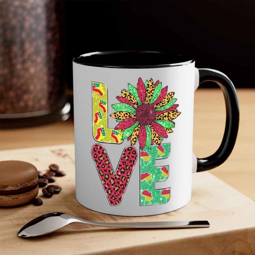 Love Juneteenth Day Fist Sunflower Png 7#- juneteenth-Mug / Coffee Cup