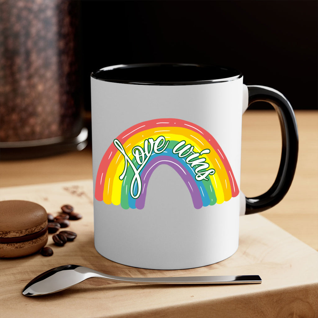 Love Wins Rainbow Lgbt Pride Png 28#- lgbt-Mug / Coffee Cup
