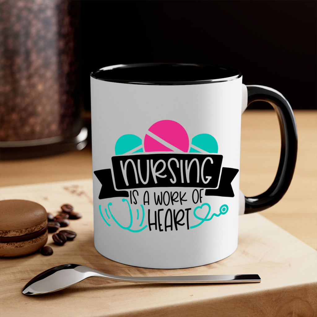 Nursing Is A Work Of Heart Style Style 71#- nurse-Mug / Coffee Cup