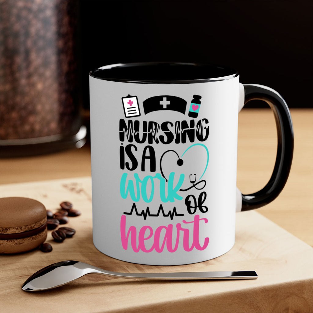 Nursing Is a Work of Heart Style Style 72#- nurse-Mug / Coffee Cup