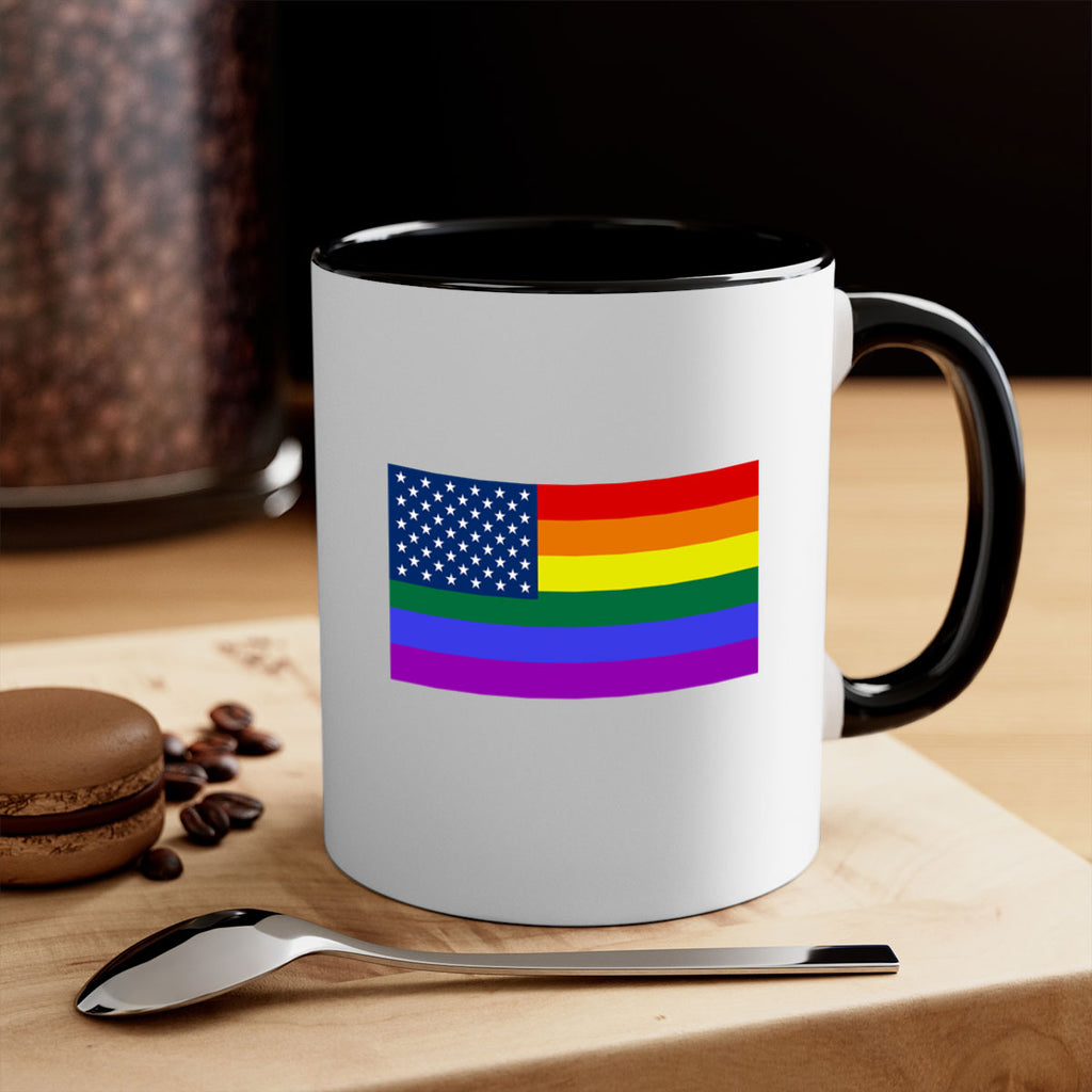 Rainbow american flag 11#- lgbt-Mug / Coffee Cup