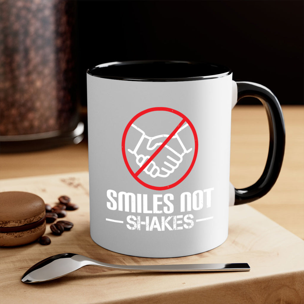 SMILES NOT SHAKES Style 23#- corona virus-Mug / Coffee Cup