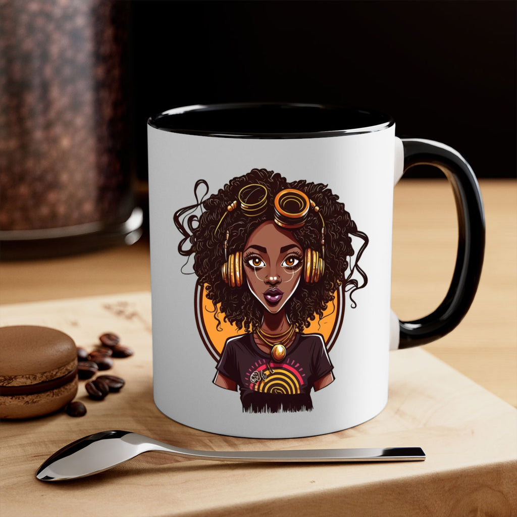 Sparkling Black Girl Design 5#- Black women - Girls-Mug / Coffee Cup