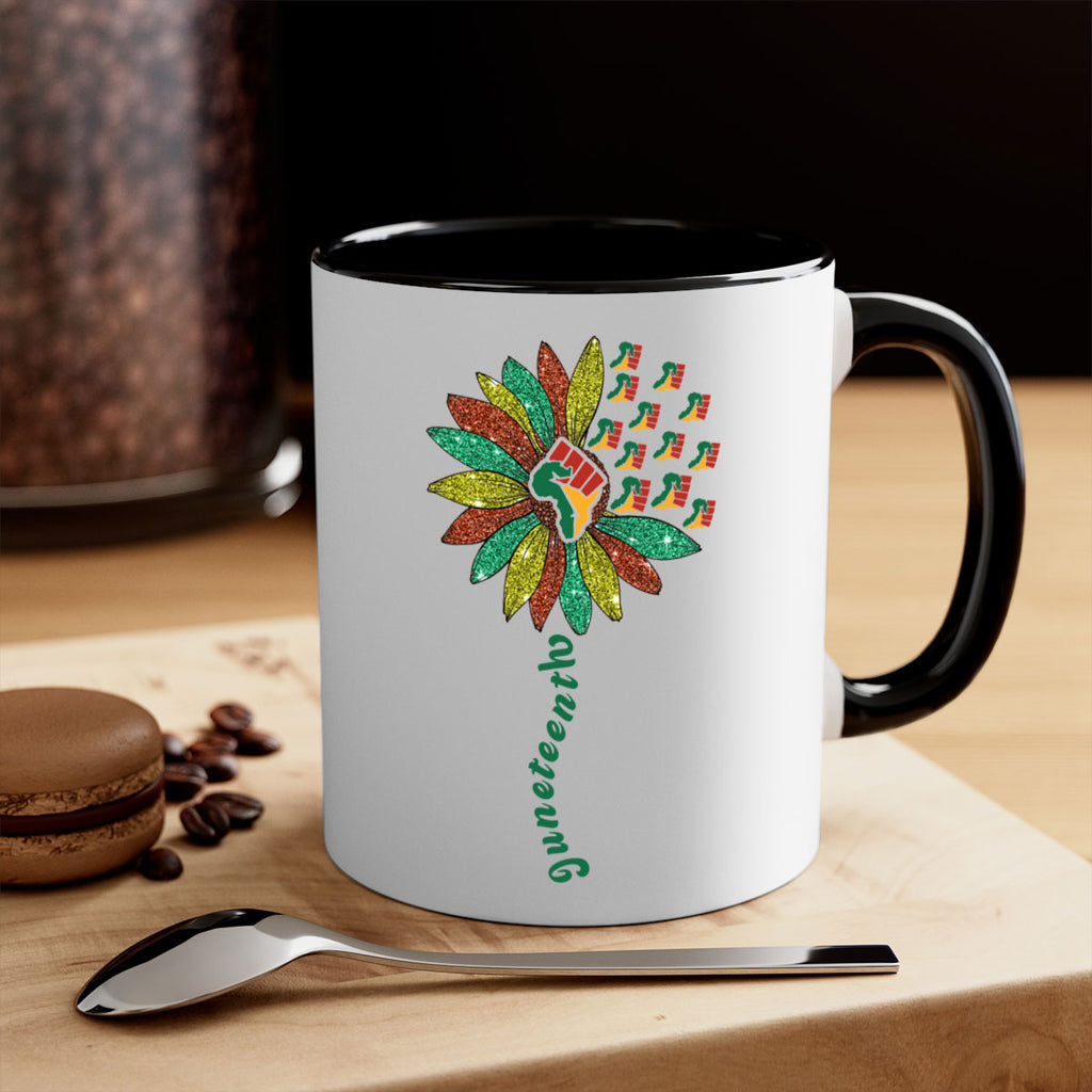 Sunflower Fist Juneteenth Black History 24#- juneteenth-Mug / Coffee Cup