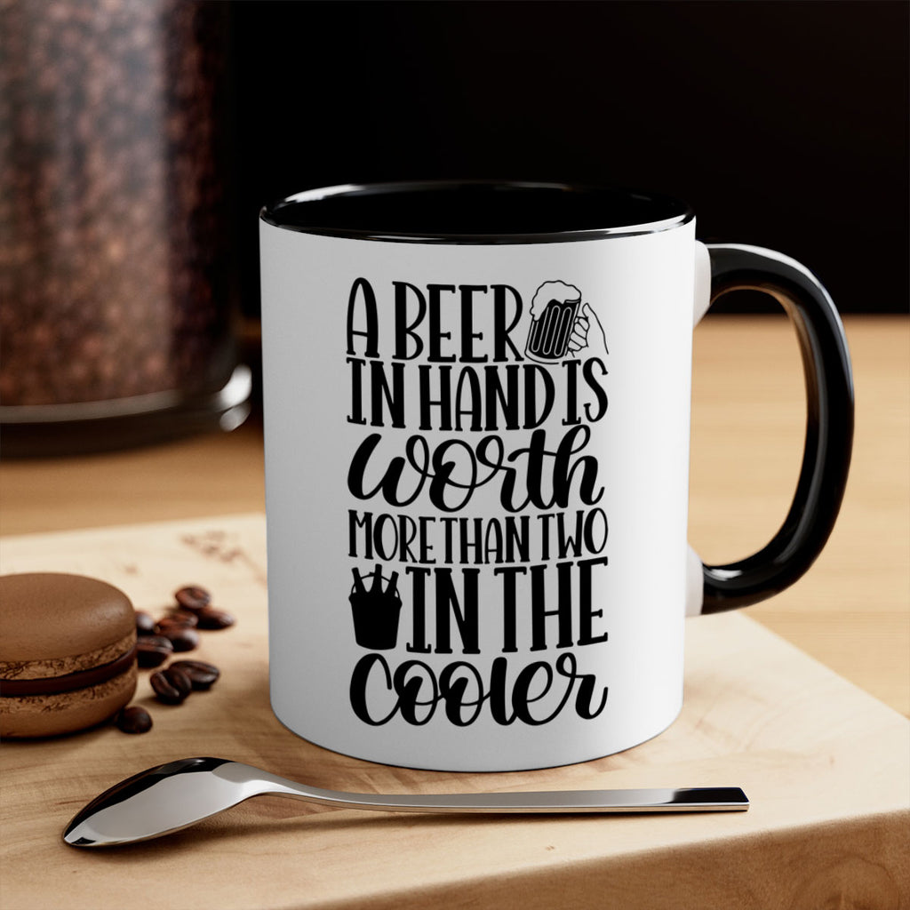 a beer in hand is worth 52#- beer-Mug / Coffee Cup