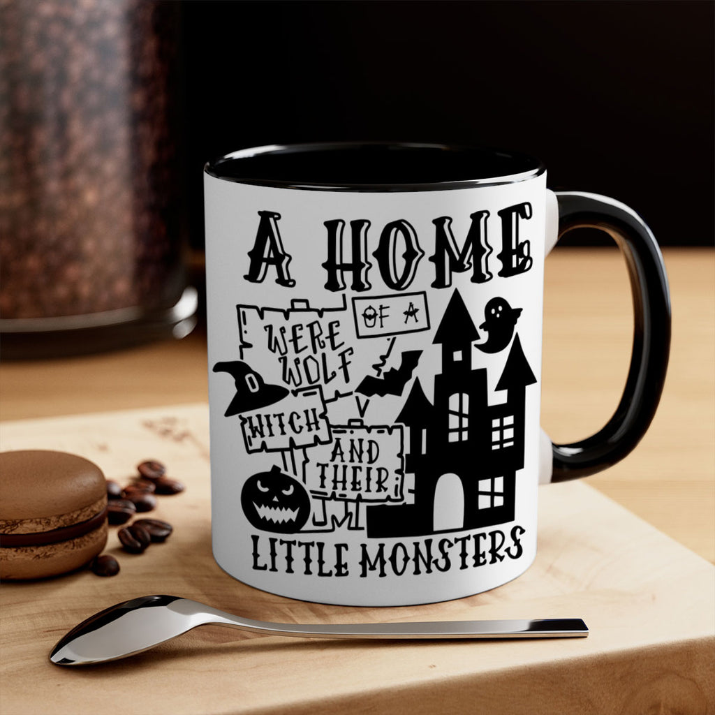 a home of a were wolf witch and their little monsters 96#- halloween-Mug / Coffee Cup