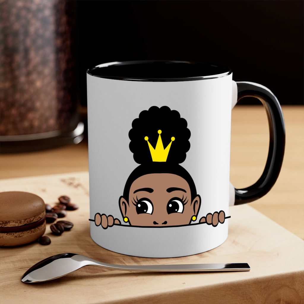 afro puff crown girl 2#- Black women - Girls-Mug / Coffee Cup