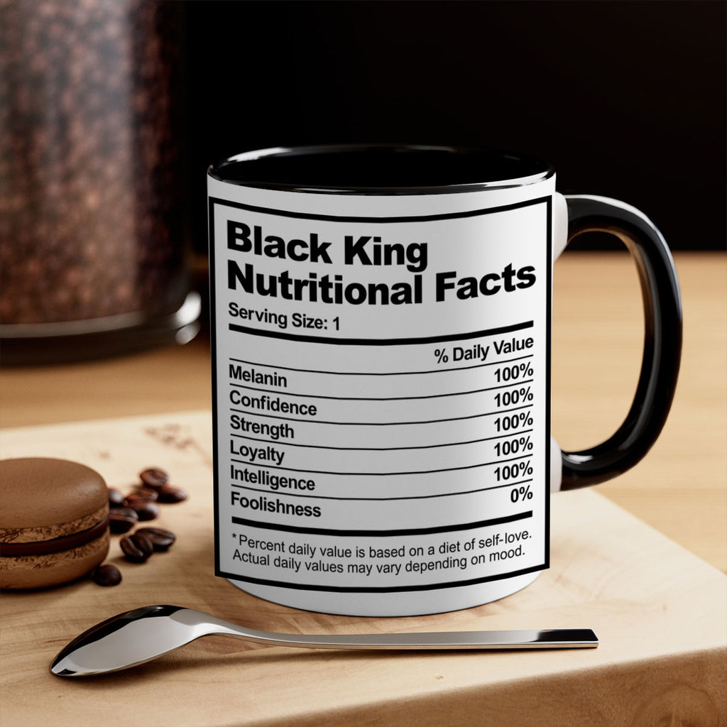 black king nutritional facts 231#- black words - phrases-Mug / Coffee Cup