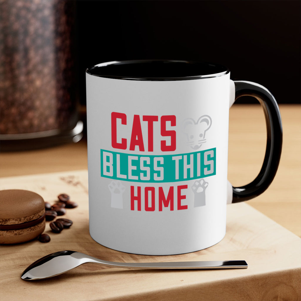 cats bless this home Style 36#- cat-Mug / Coffee Cup