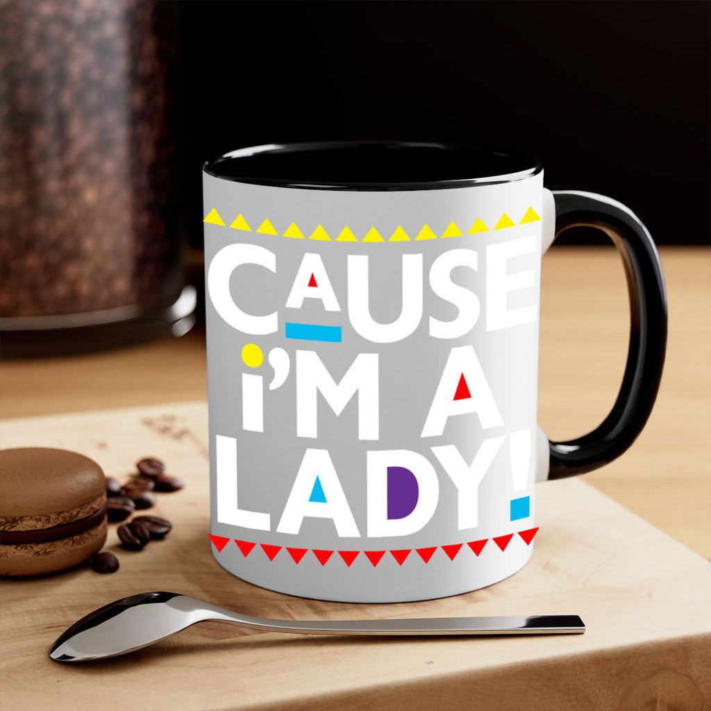 causeimalady 189#- black words - phrases-Mug / Coffee Cup