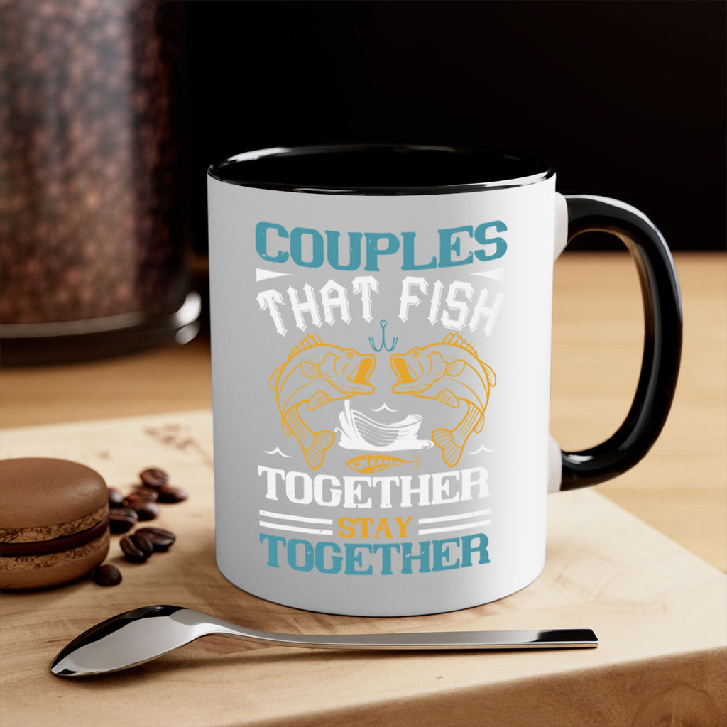couples that fish together 169#- fishing-Mug / Coffee Cup