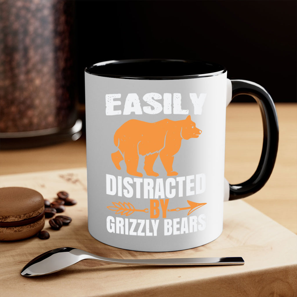 easily distracted by grizzly bears 1#- bear-Mug / Coffee Cup