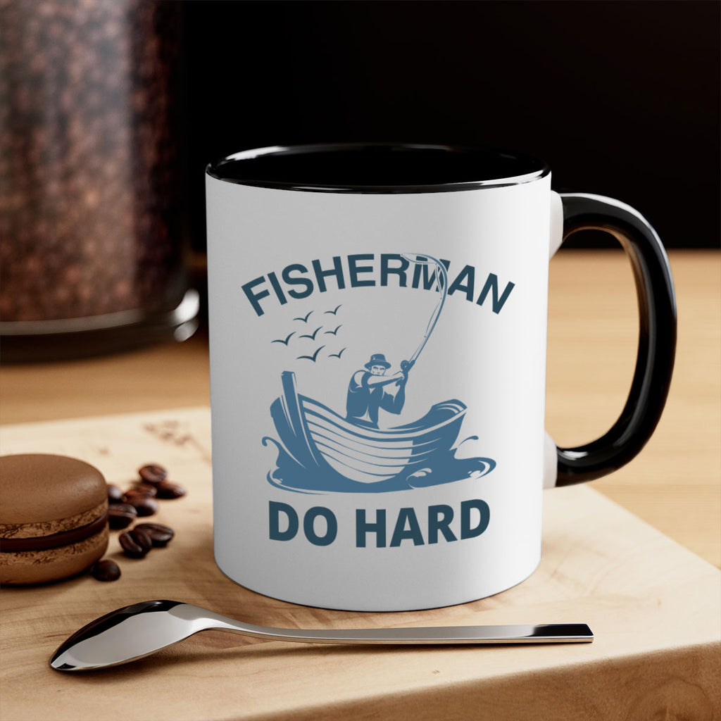 fisher man do hard 155#- fishing-Mug / Coffee Cup
