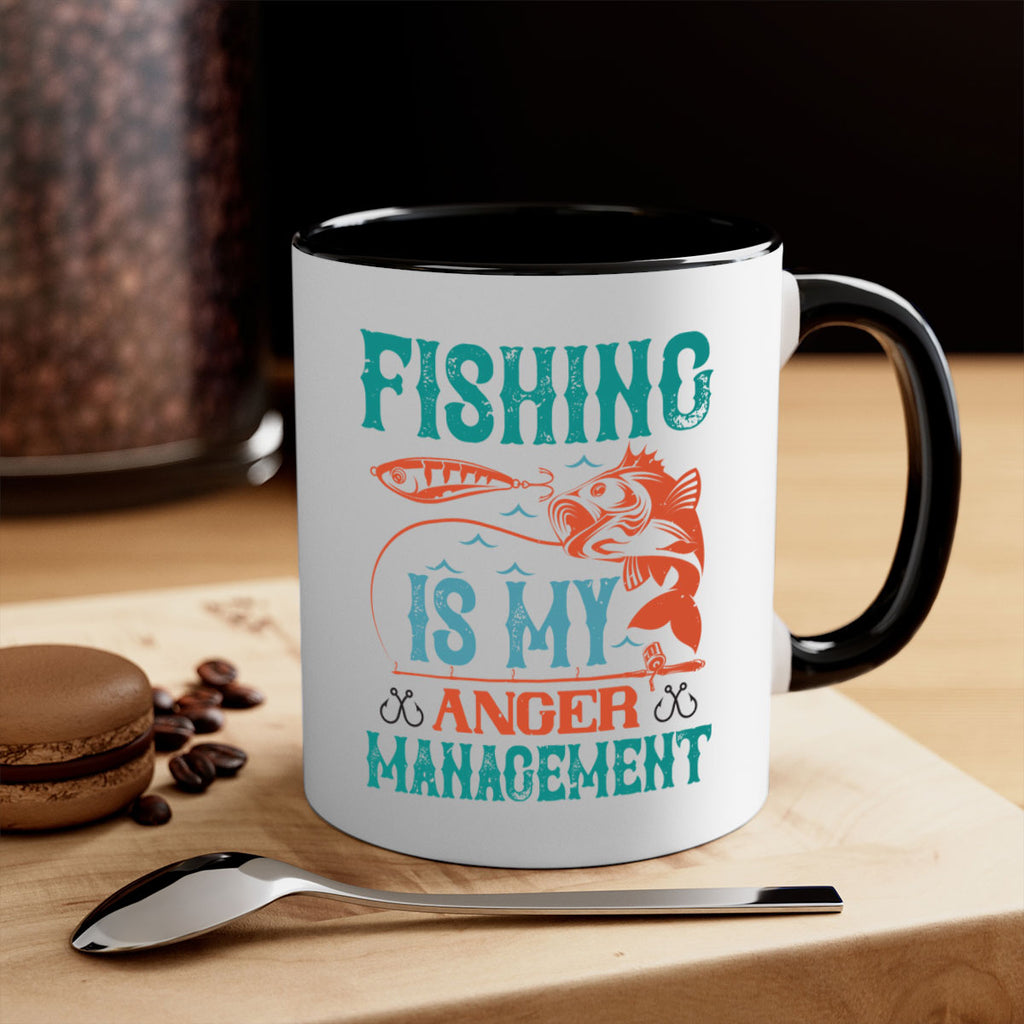 fishing is my anger management 144#- fishing-Mug / Coffee Cup