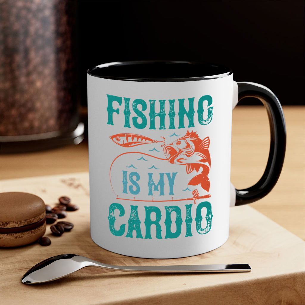 fishing is my cardio 142#- fishing-Mug / Coffee Cup
