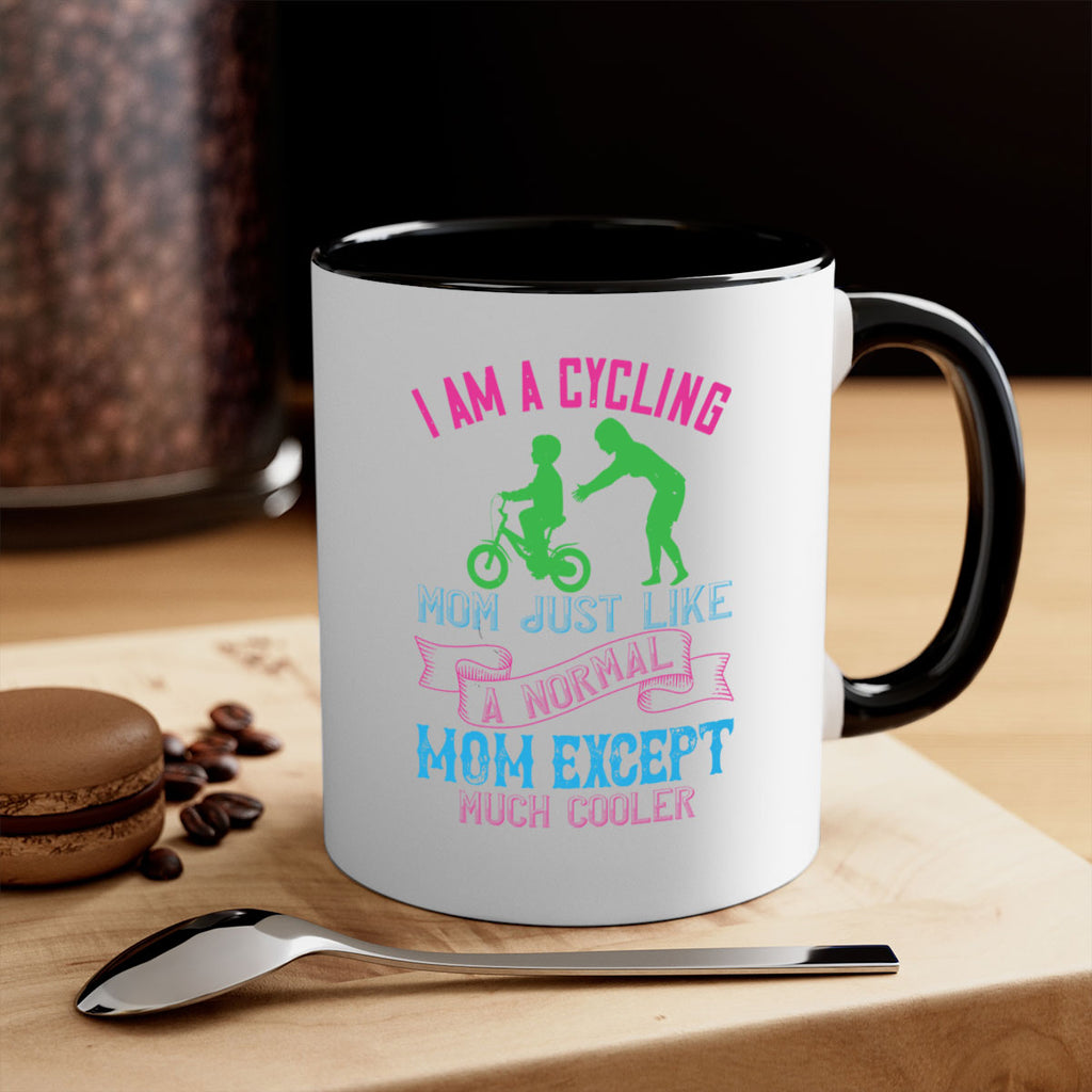 i am a cycling mom just like a normal 164#- mom-Mug / Coffee Cup