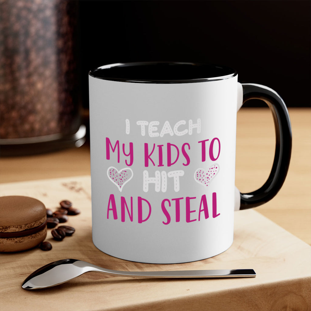i teach my kids to hit and steal 152#- mom-Mug / Coffee Cup