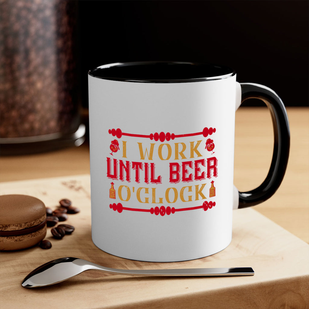 i work until beer oclock 41#- drinking-Mug / Coffee Cup