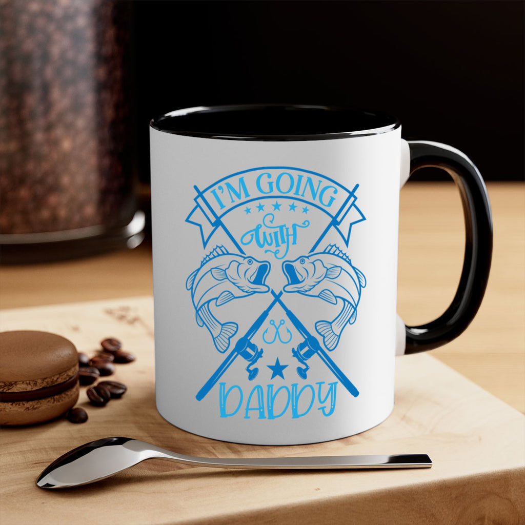 im going fishing with daddy 208#- fishing-Mug / Coffee Cup