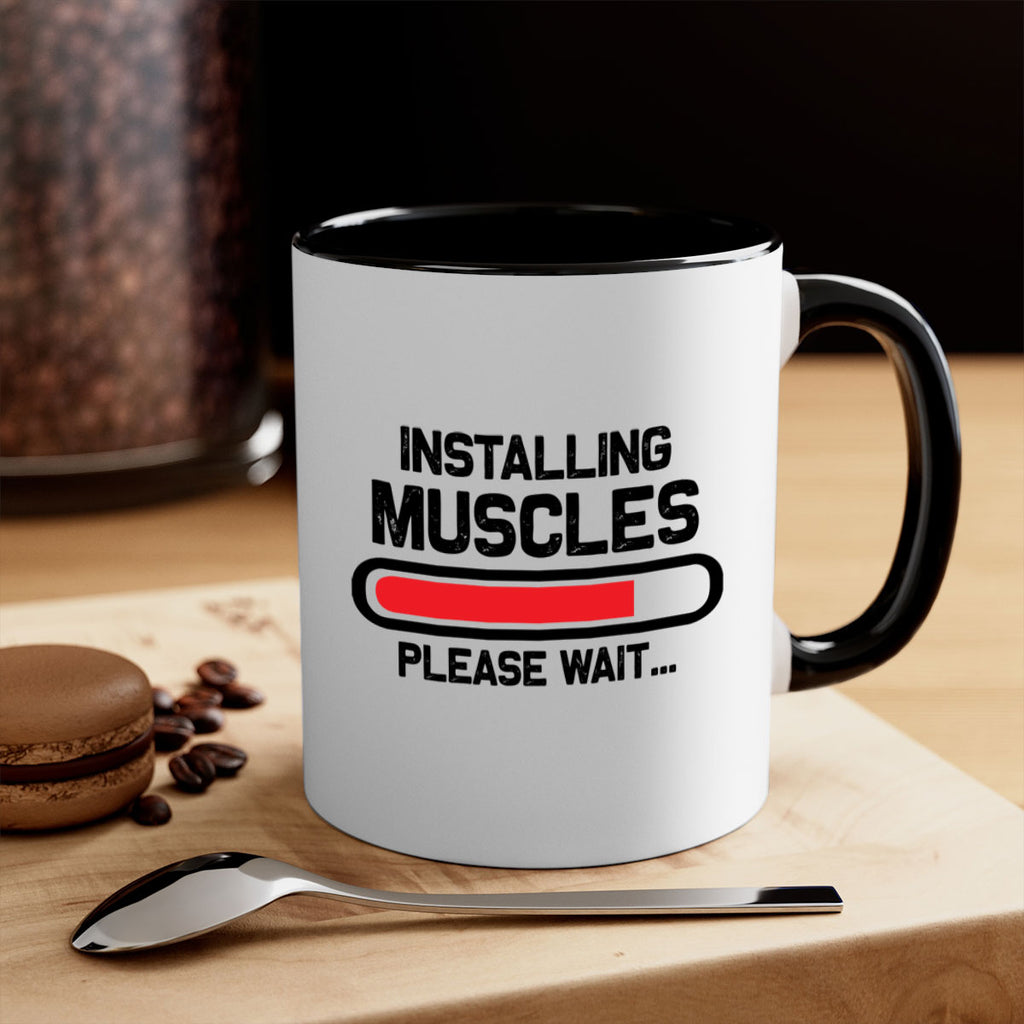 installing muscles please wait 7#- gym-Mug / Coffee Cup