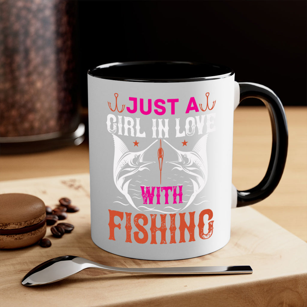 just a girl in love with fishing 73#- fishing-Mug / Coffee Cup