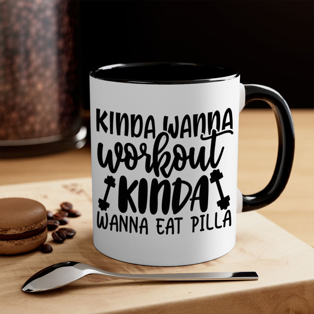 kinda wanna workout kinda wanna eat pilla 37#- gym-Mug / Coffee Cup