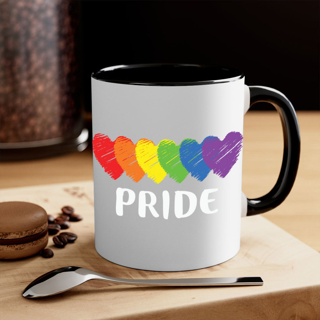 lgbt pride flag rainbow hearts lgbt 99#- lgbt-Mug / Coffee Cup