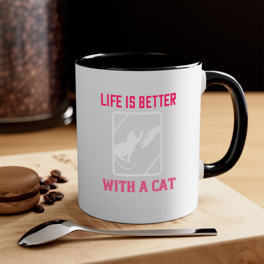 life is better with a cat Style 63#- cat-Mug / Coffee Cup