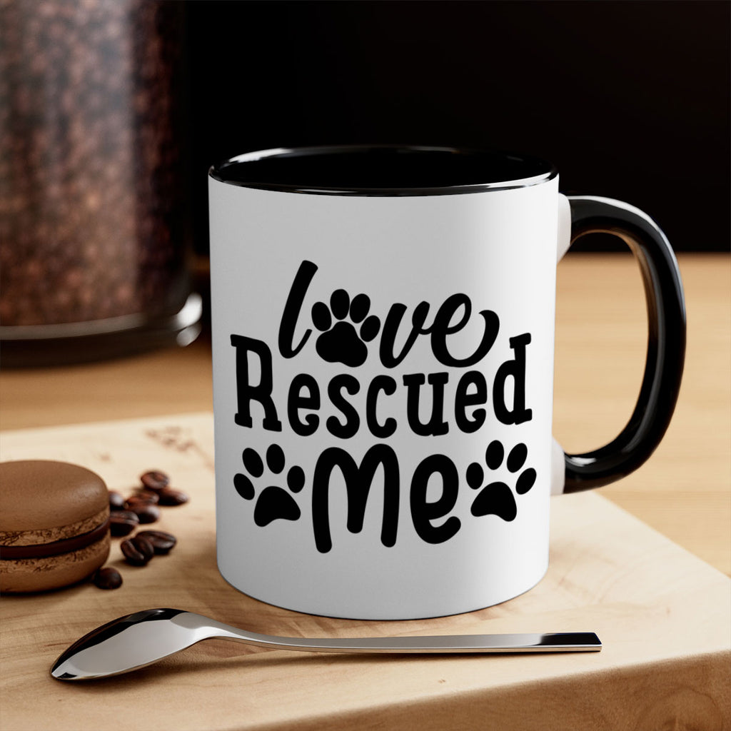 love rescued me Style 72#- Dog-Mug / Coffee Cup