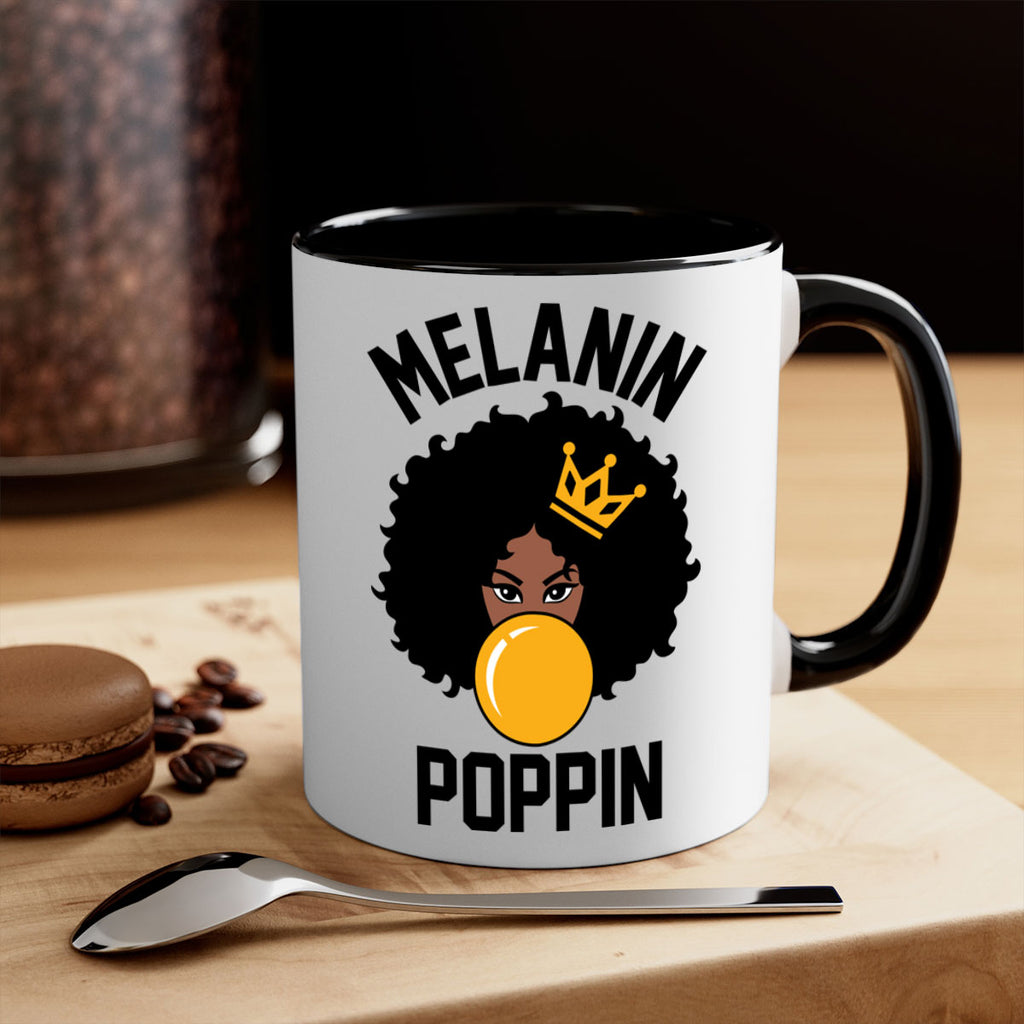 melanin poppin afro girl 25#- Black women - Girls-Mug / Coffee Cup