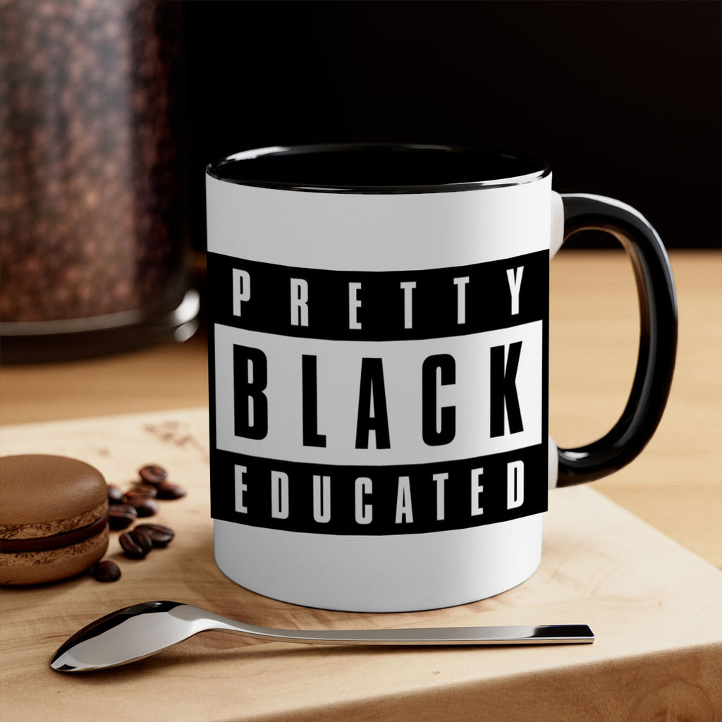 pretty black educated 50#- black words - phrases-Mug / Coffee Cup