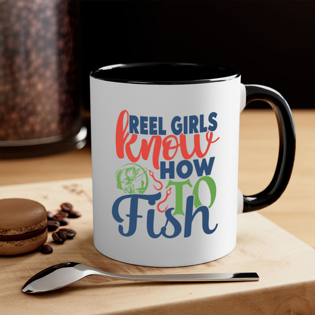 reel girls know how to fish 197#- fishing-Mug / Coffee Cup