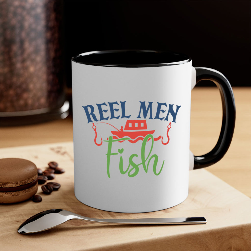 reel men fish 196#- fishing-Mug / Coffee Cup