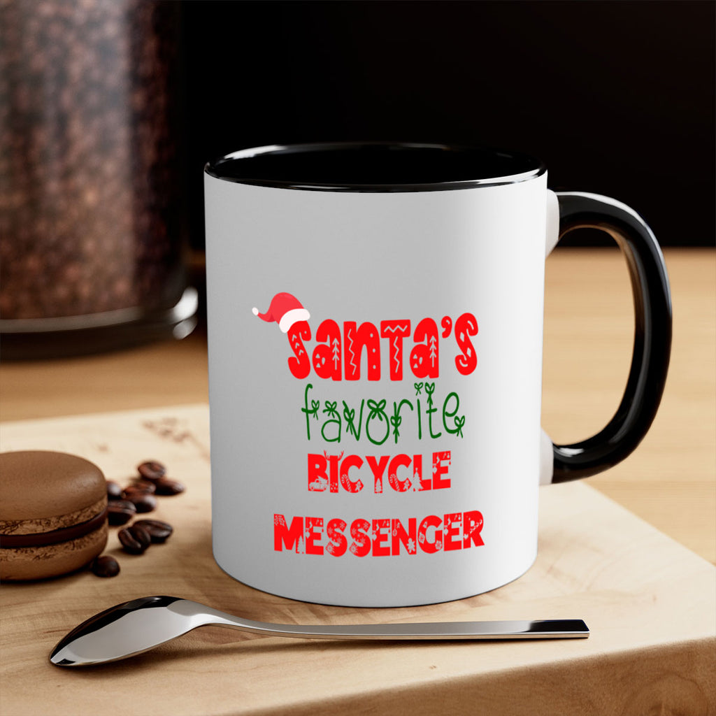 santas favorite bicycle messenger style 680#- christmas-Mug / Coffee Cup