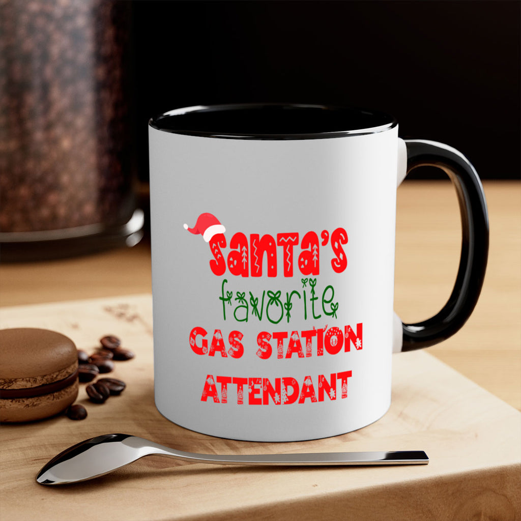 santas favorite gas station attendant style 836#- christmas-Mug / Coffee Cup