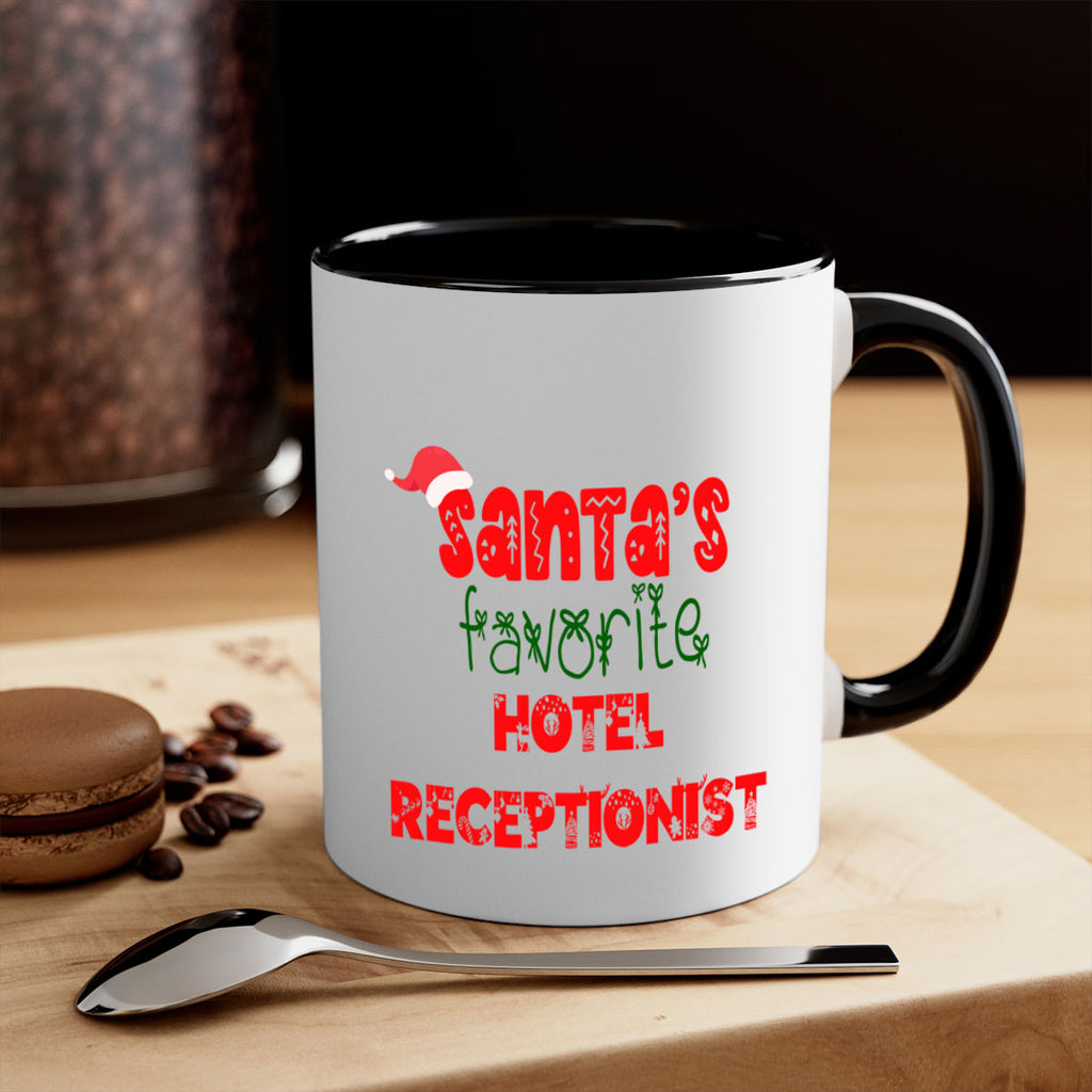 santas favorite hotel receptionist style 877#- christmas-Mug / Coffee Cup