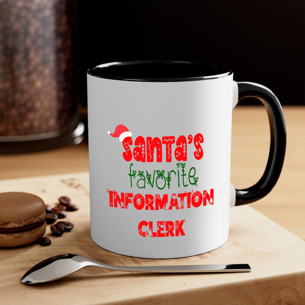 santas favorite information clerk style 886#- christmas-Mug / Coffee Cup
