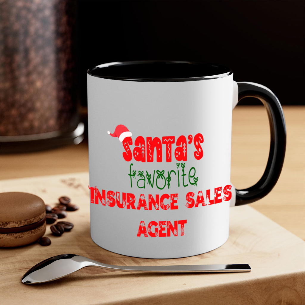santas favorite insurance sales agent style 893#- christmas-Mug / Coffee Cup