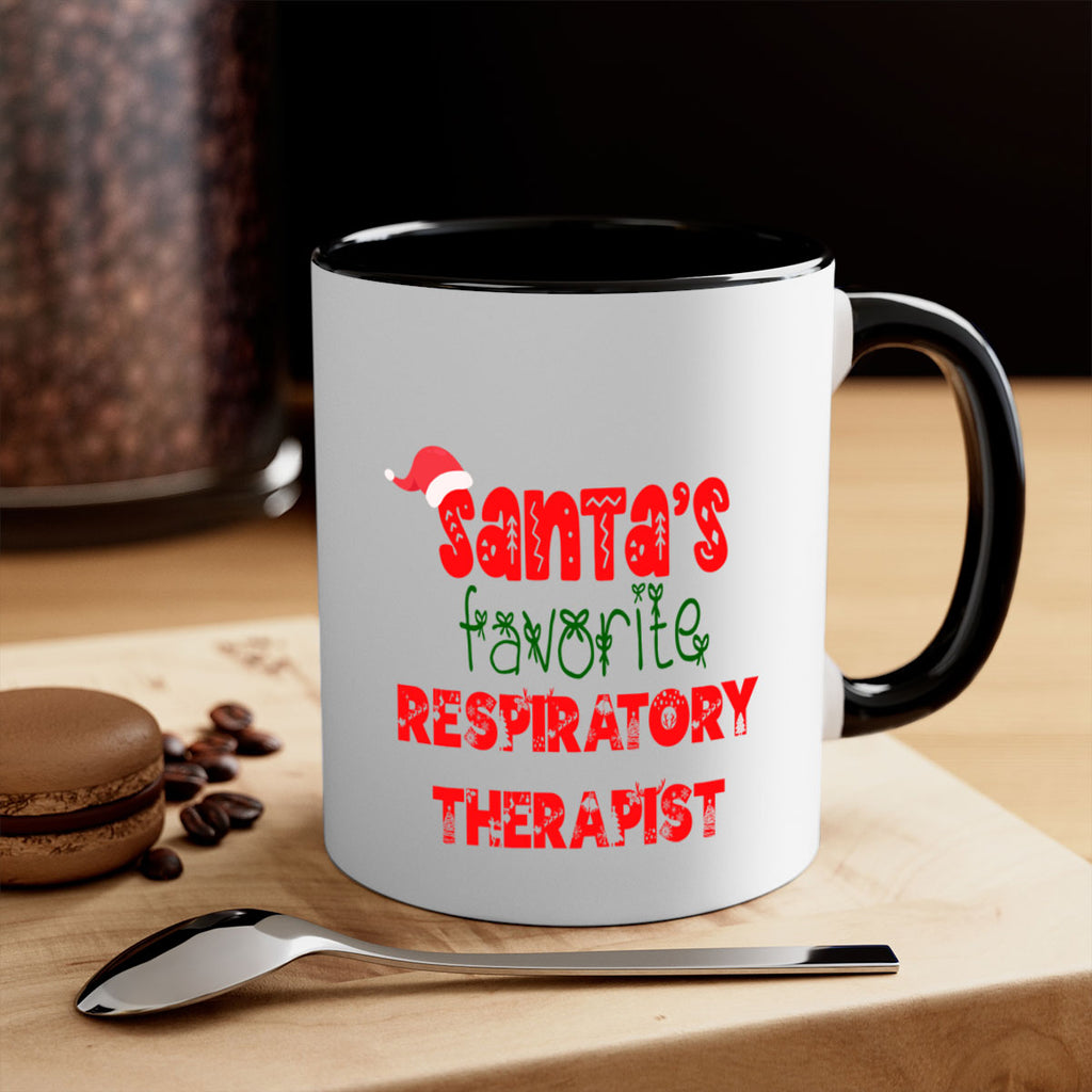 santas favorite respiratory therapist style 1063#- christmas-Mug / Coffee Cup