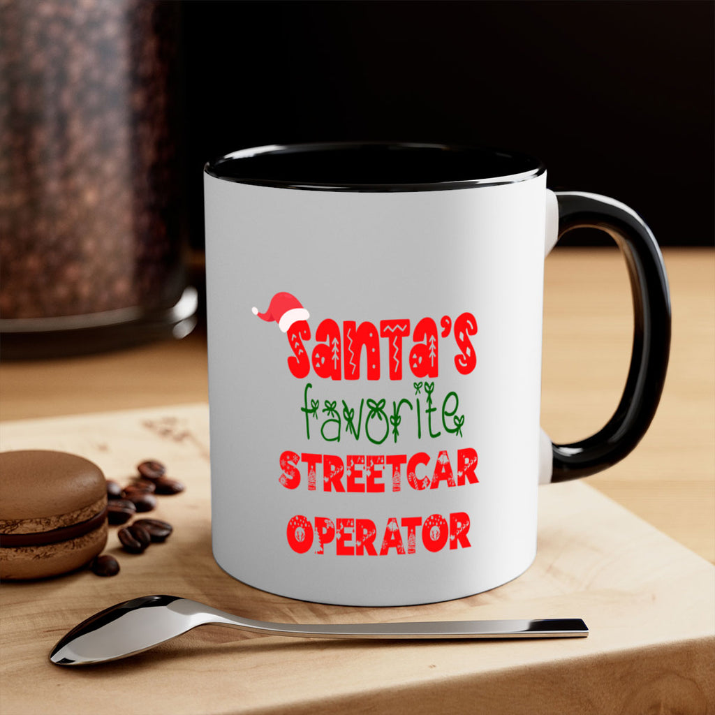 santas favorite streetcar operator style 1105#- christmas-Mug / Coffee Cup