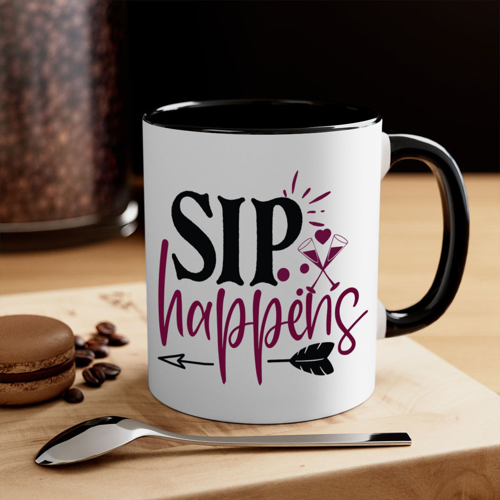sip happens 164#- wine-Mug / Coffee Cup