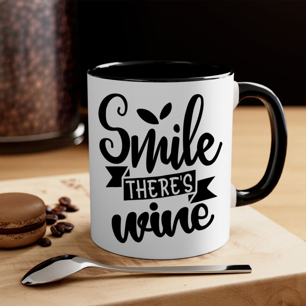 smile theres wine 157#- wine-Mug / Coffee Cup