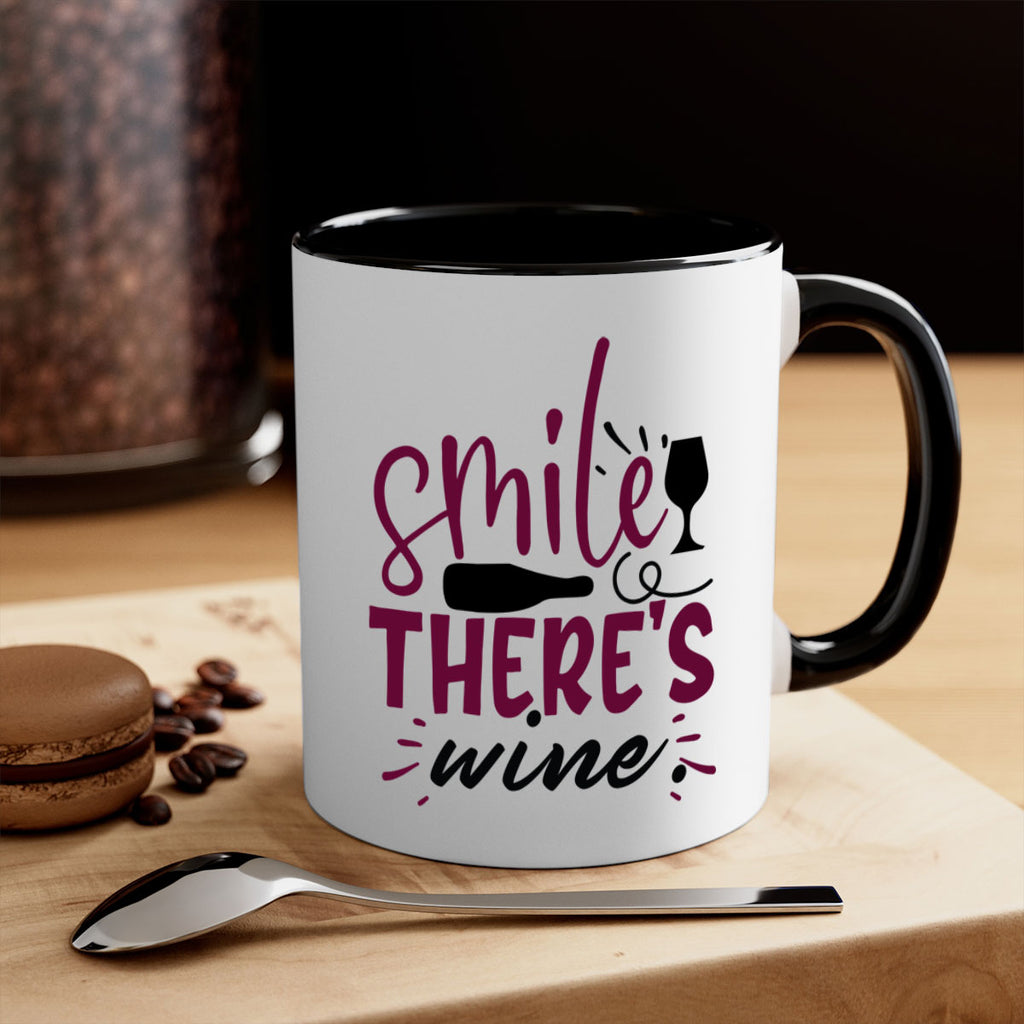 smile theres wine 159#- wine-Mug / Coffee Cup