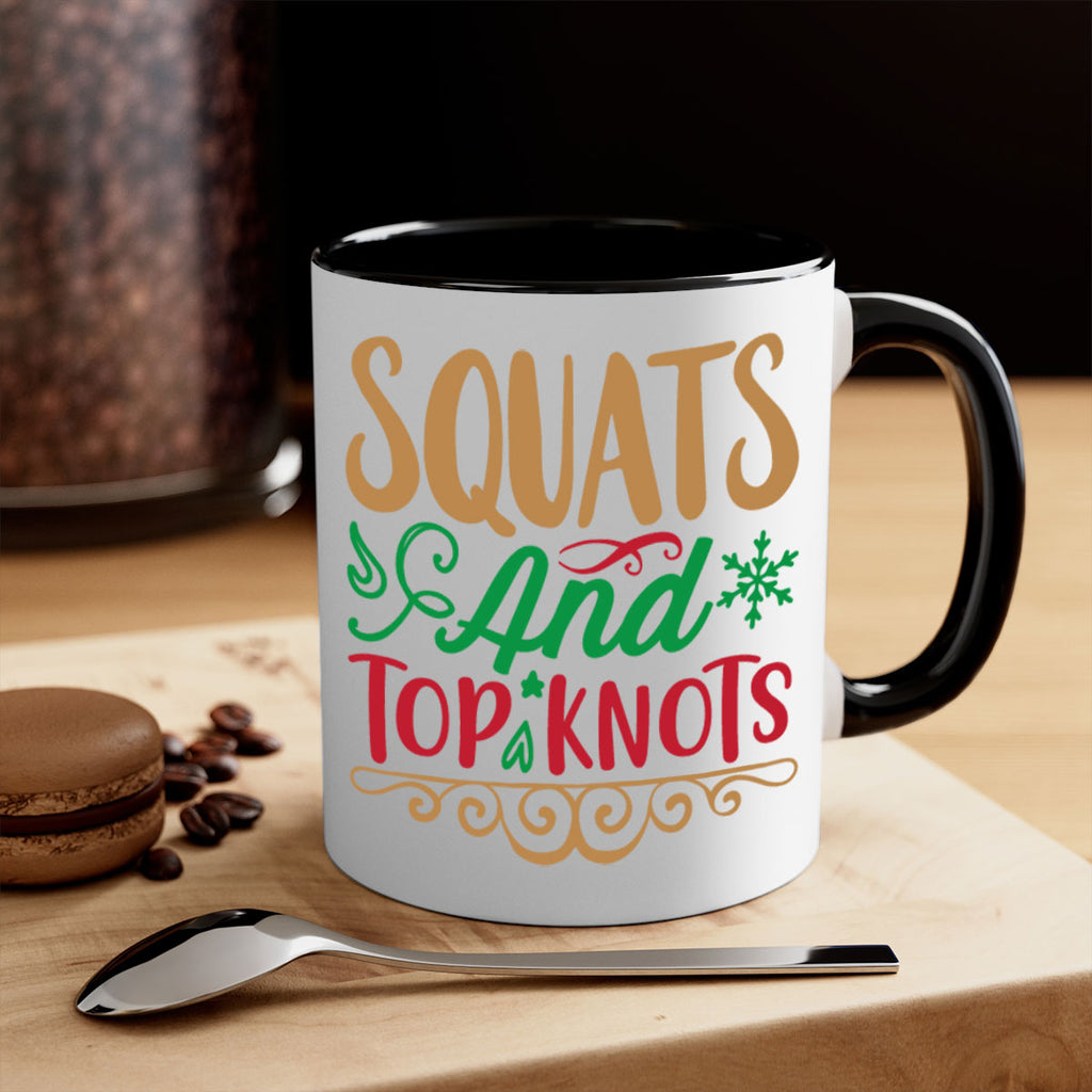 squats and top knots 10#- christmas-Mug / Coffee Cup