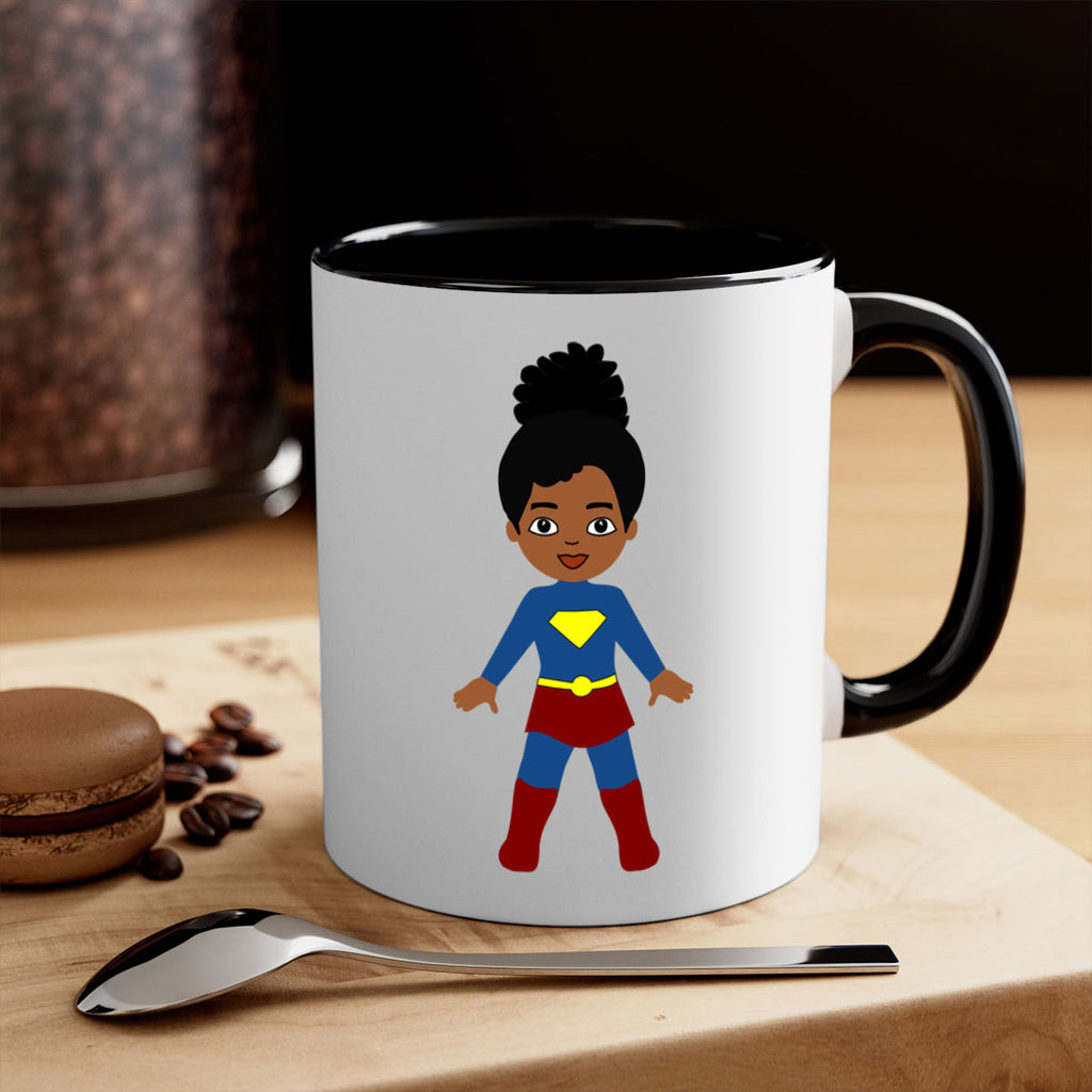 super kids girl 4#- Black women - Girls-Mug / Coffee Cup