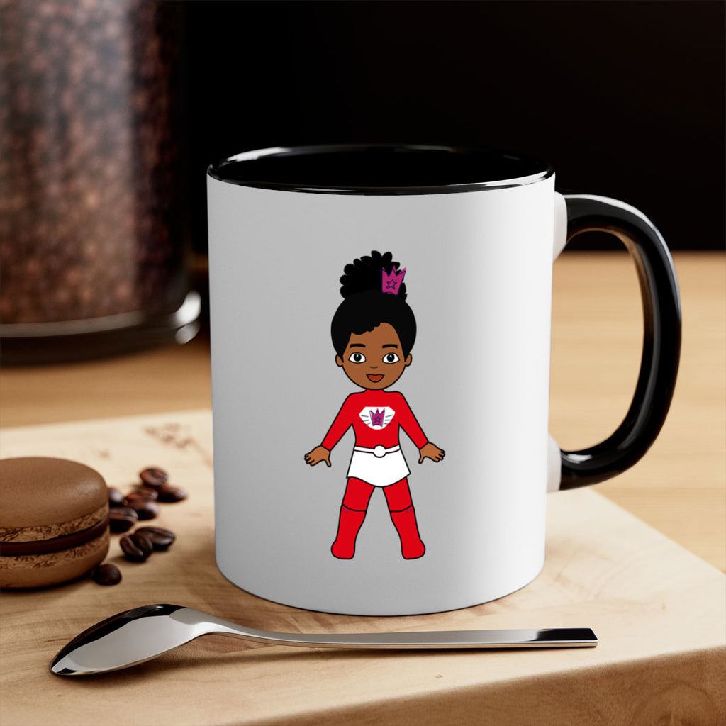 super kids girl 5#- Black women - Girls-Mug / Coffee Cup