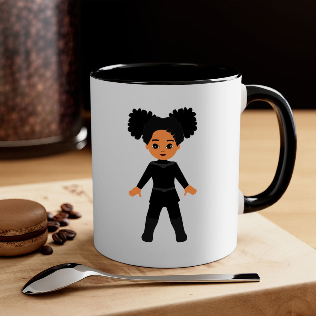 super kids girl 8#- Black women - Girls-Mug / Coffee Cup