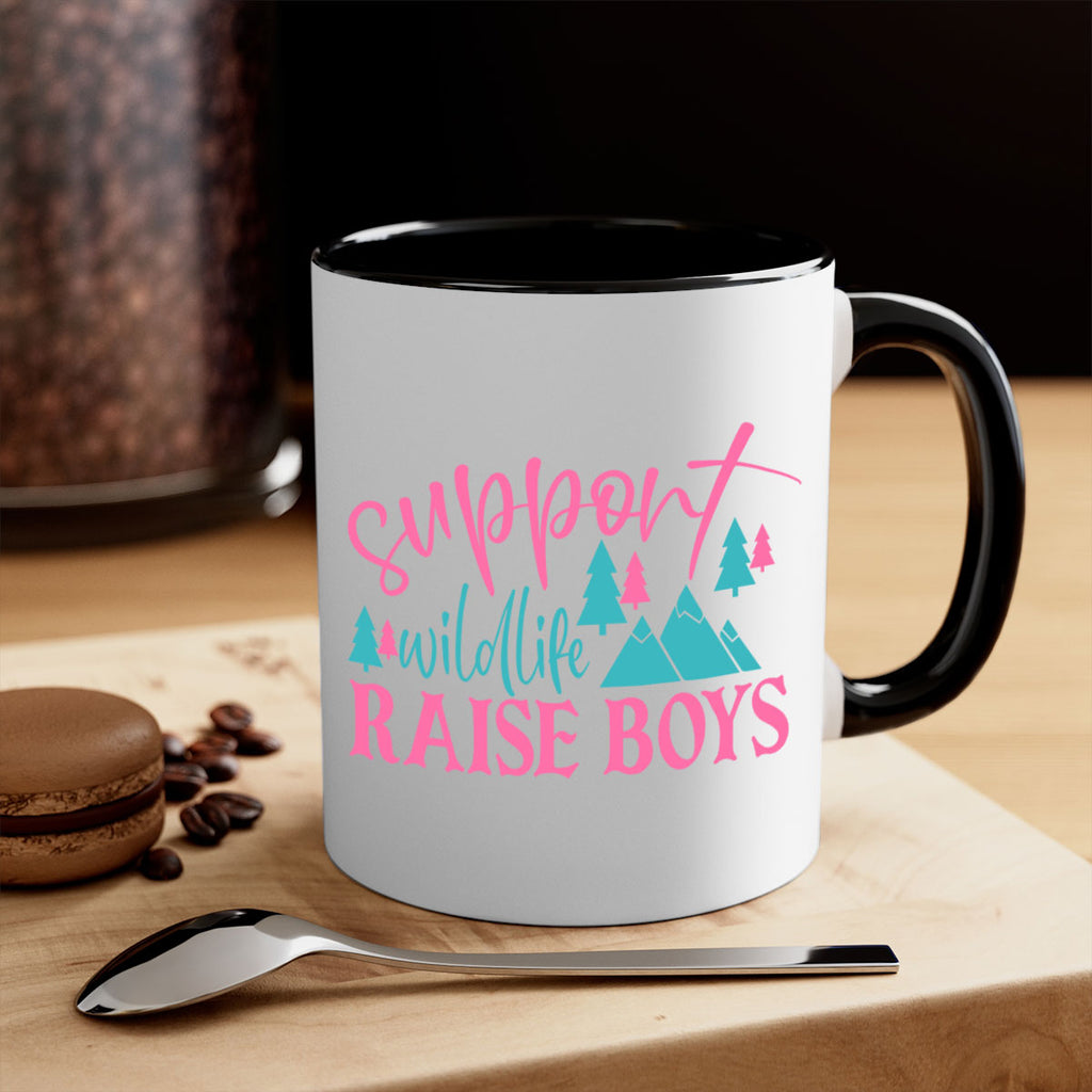 support wildlife raise boys 300#- mom-Mug / Coffee Cup