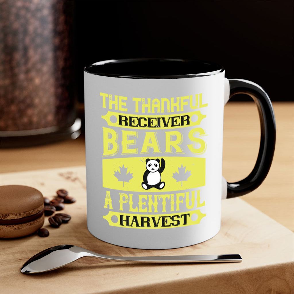 the thankful receiver bears a plentiful harvest 2#- thanksgiving-Mug / Coffee Cup